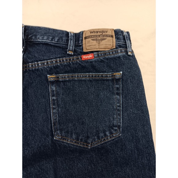 Wrangler Premium‎ Quality Men's Regular Fit Blue Denim Jeans Size 42x32 - Picture 5 of 11